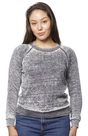 Royal Apparel 3199BO Women's Burnout Fleece Raglan Pullover - Grey
