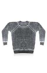 Royal Apparel 3199BO Women's Burnout Fleece Raglan Pullover - Grey