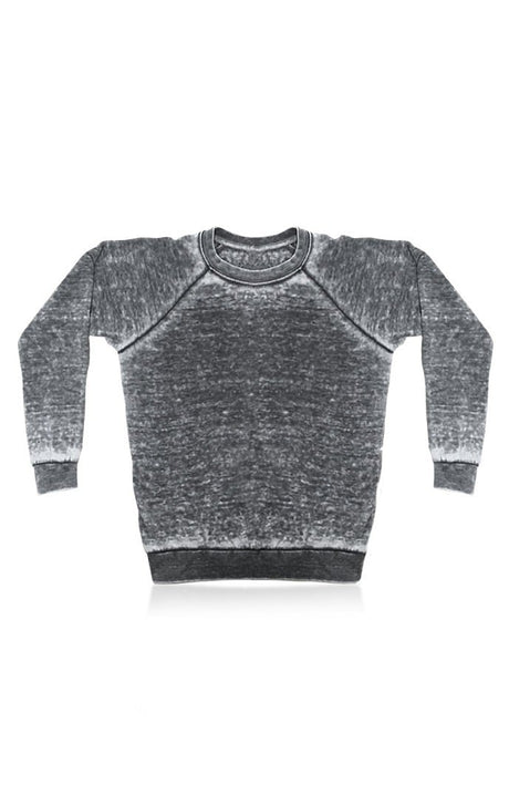 Royal Apparel 3199BO Women's Burnout Fleece Raglan Pullover - Grey