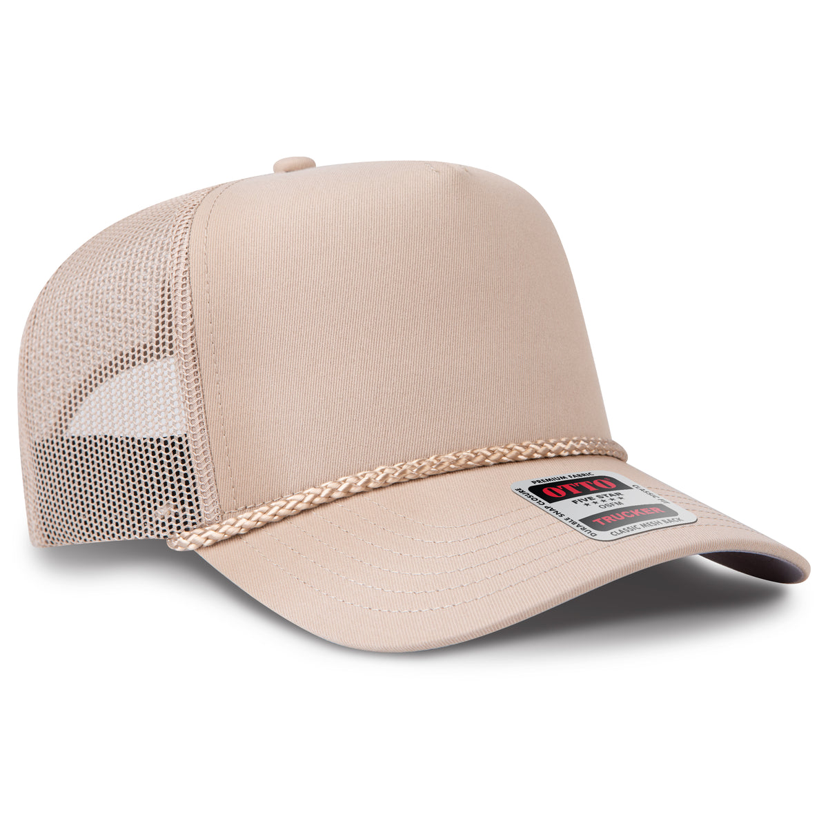 OTTO CAP® 5 Panel Mid Profile Mesh Back Trucker Hat OTTO 32-2