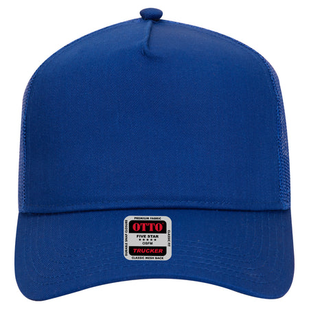 OTTO CAP 5 Panel Mid Profile Mesh Back Trucker Hat OTTO 32-285 Otto Cap 001 - Royal OSFM - Adult