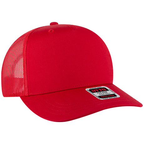 OTTO CAP 5 Panel Mid Profile Mesh Back Trucker Hat OTTO 32-285