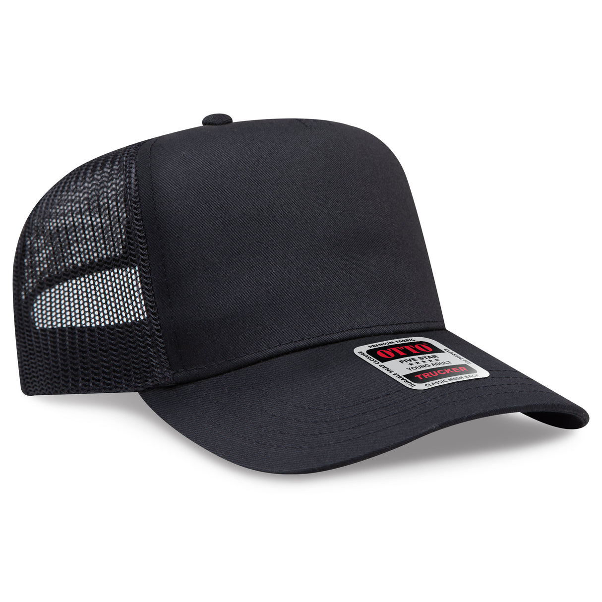 OTTO CAP® 5 Panel Mid Profile Mesh Back Trucker Hat OTTO 32-285