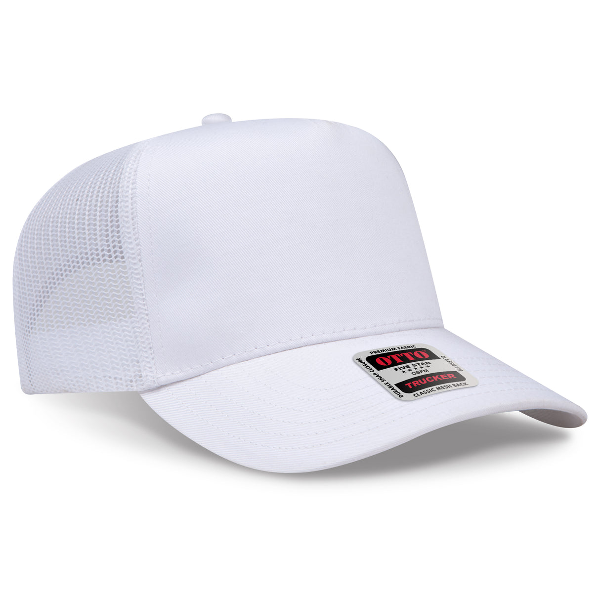 OTTO CAP 5 Panel Mid Profile Mesh Back Trucker Hat OTTO 32-285