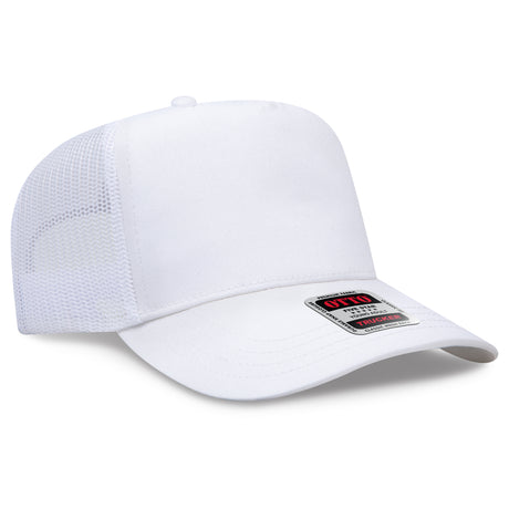 OTTO CAP 5 Panel Mid Profile Mesh Back Trucker Hat OTTO 32-285