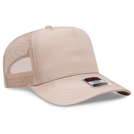 OTTO CAP 5 Panel Mid Profile Mesh Back Trucker Hat OTTO 32-285