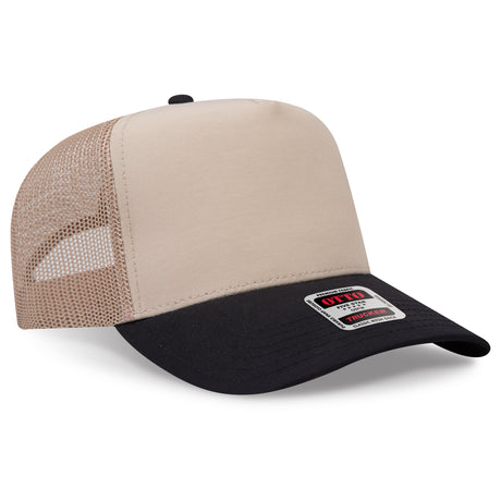 OTTO CAP 5 Panel Mid Profile Mesh Back Trucker Hat OTTO 32-285