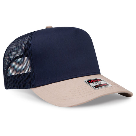 OTTO CAP 5 Panel Mid Profile Mesh Back Trucker Hat OTTO 32-285