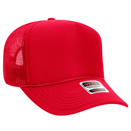 OTTO CAP® 5 Panel Mid Profile Mesh Back Trucker Hat OTTO 32-467