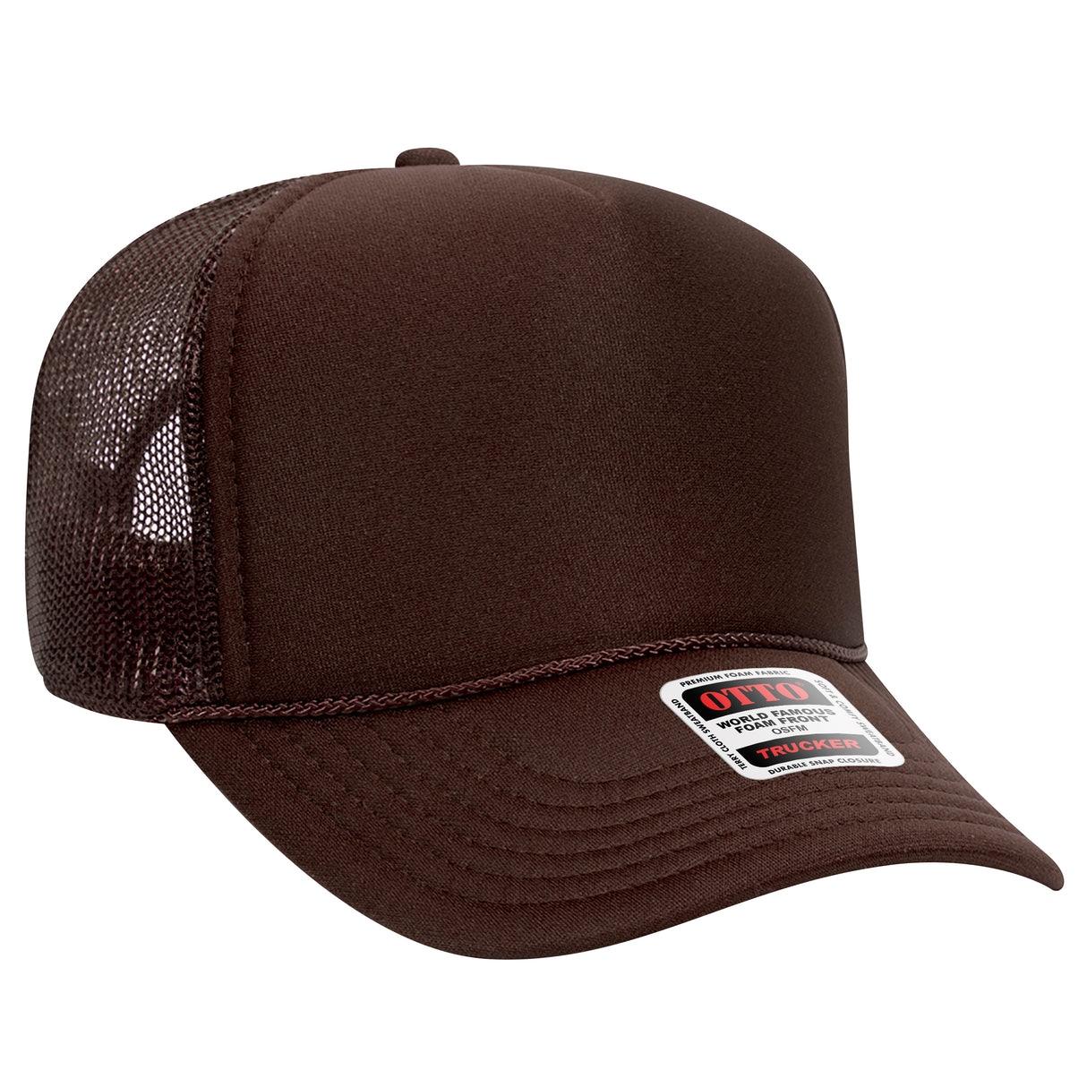 OTTO CAP® 5 Panel Mid Profile Mesh Back Trucker Hat OTTO 32-467