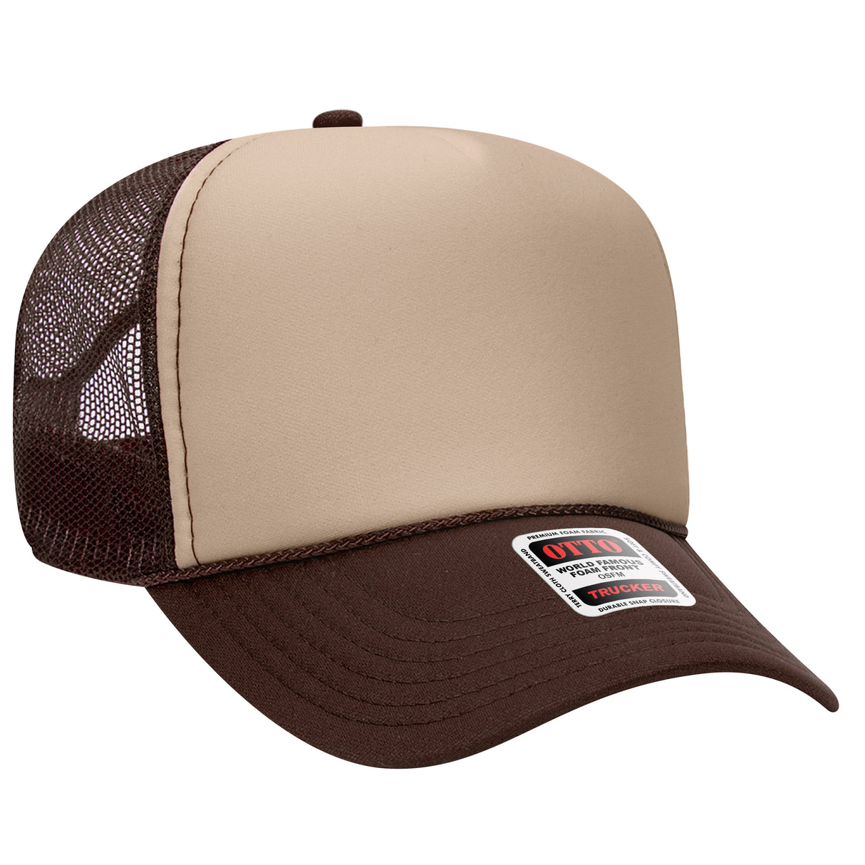 OTTO CAP® 5 Panel Mid Profile Mesh Back Trucker Hat OTTO 32-467