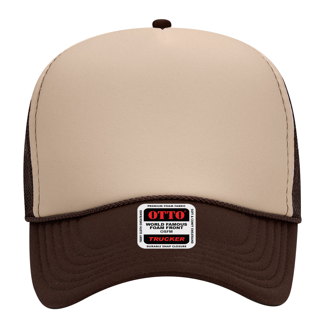 OTTO CAP 5 Panel Mid Profile Mesh Back Trucker Hat OTTO 32-467 Otto Cap