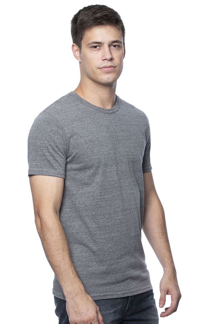 Royal Apparel 32051 Unisex eco Triblend Short Sleeve Tee - Eco Tri Grey