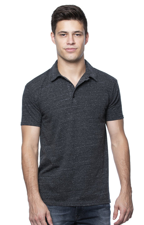 Royal Apparel 32057 Unisex eco Triblend Polo - Eco Tri Charcoal