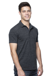 Royal Apparel 32057 Unisex eco Triblend Polo - Eco Tri Charcoal