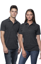 Royal Apparel 32057 Unisex eco Triblend Polo - Eco Tri Charcoal