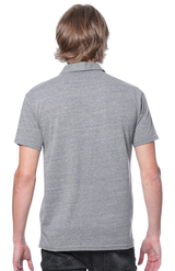 Royal Apparel 32057 Unisex eco Triblend Polo - Eco Tri Grey