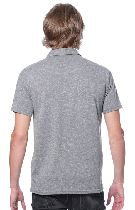 Royal Apparel 32057 Unisex eco Triblend Polo - Eco Tri Grey