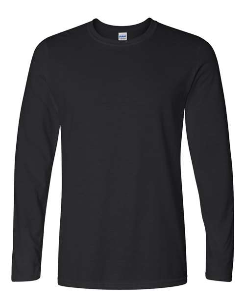 Gildan Softstyle® Long Sleeve T-Shirt - Gildan 64400 Gildan Black S