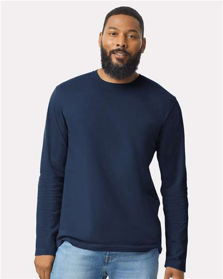 Gildan Softstyle® Long Sleeve T-Shirt - Gildan 64400 Gildan Navy S