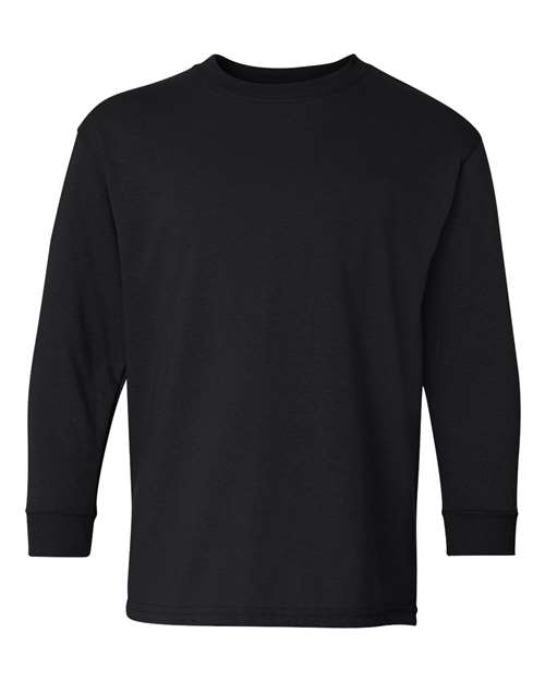 Gildan Heavy Cotton™ Youth Long Sleeve T-Shirt - Gildan 5400B Gildan Black XS