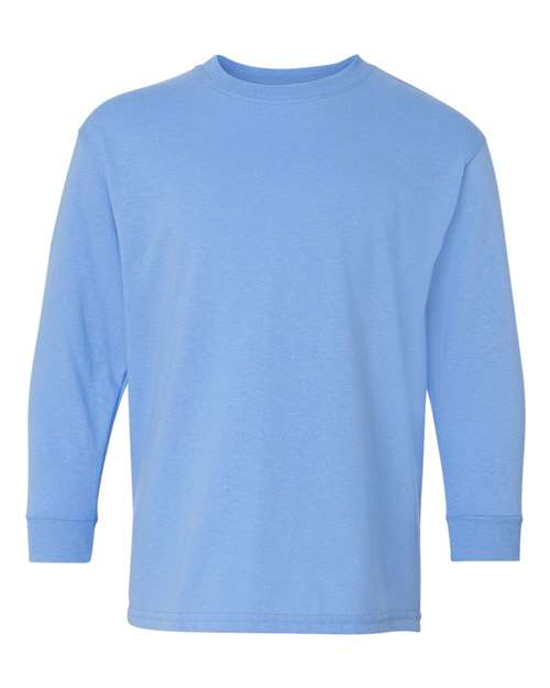 Gildan Heavy Cotton™ Youth Long Sleeve T-Shirt - Gildan 5400B Gildan Carolina Blue XS