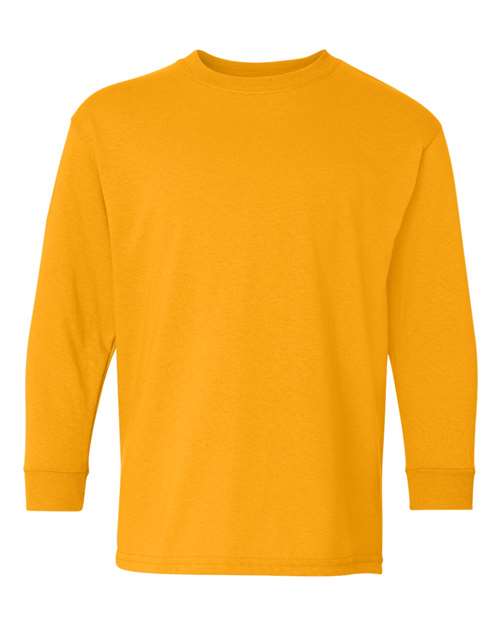 Gildan Heavy Cotton™ Youth Long Sleeve T-Shirt - Gildan 5400B Gildan Gold XS