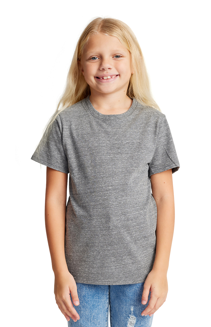 Royal Apparel 32121 Youth eco Triblend Short Sleeve Tee - Eco Tri Grey