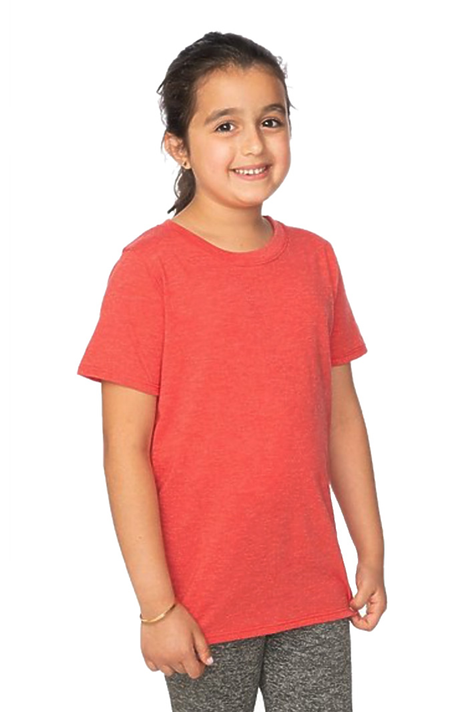 Royal Apparel 32121 Youth eco Triblend Short Sleeve Tee - Eco Tri True Red