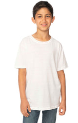 Royal Apparel 32121 Youth eco Triblend Short Sleeve Tee - Eco Tri White