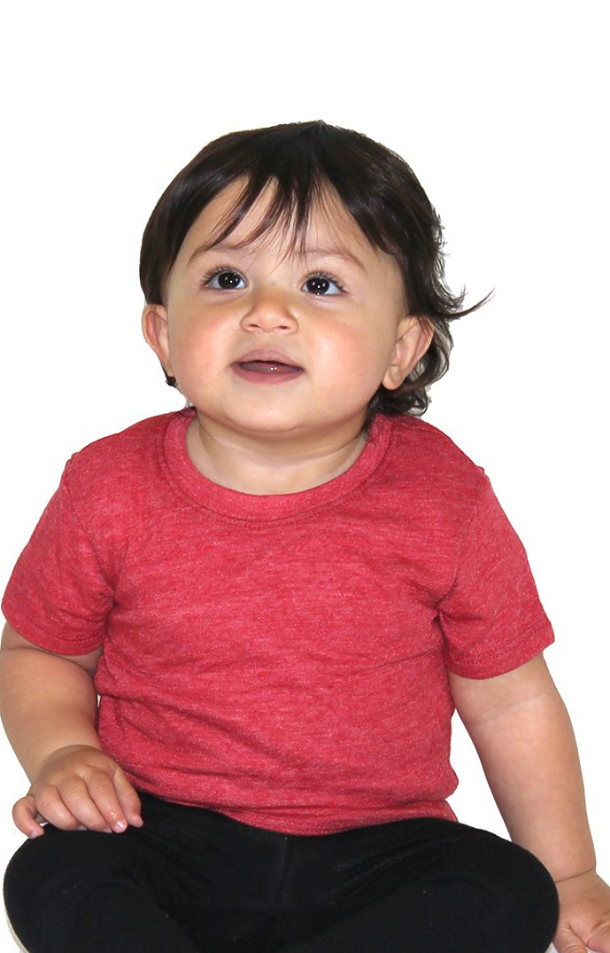 Royal Apparel 32131 Infant eco Triblend Short Sleeve Tee - Eco Tri True Red