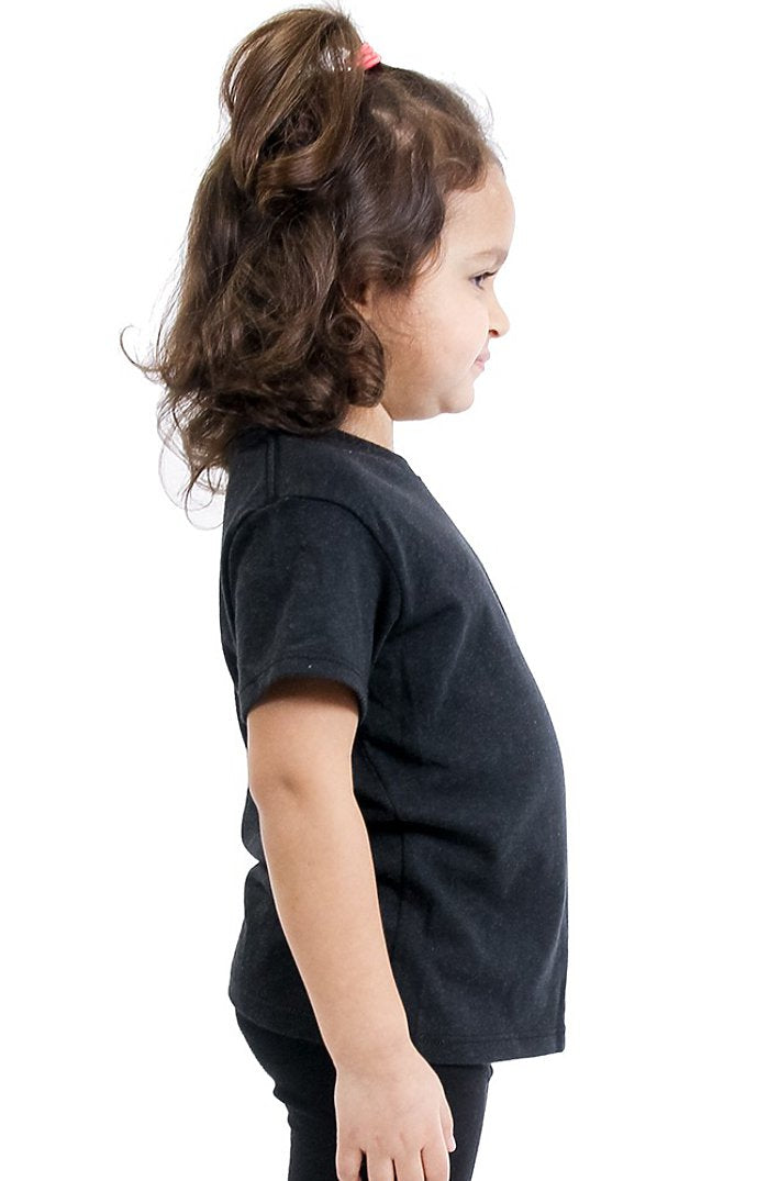 Royal Apparel 32161 Toddler eco Triblend Short Sleeve Tee - Eco Tri Black
