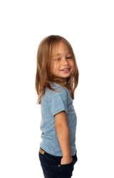 Royal Apparel 32161 Toddler eco Triblend Short Sleeve Tee - Eco Tri Royal