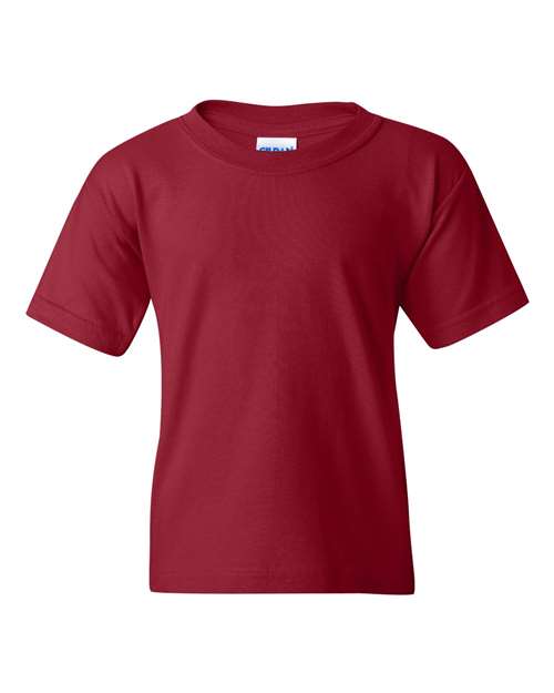 Gildan Heavy Cotton™ Youth T-Shirt - Garnet - Gildan 5000B Gildan Garnet XS