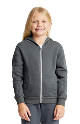 Royal Apparel 3222 Youth Fashion Fleece Zip Hoodie - Asphalt
