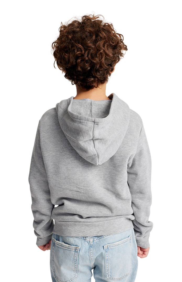 Royal Apparel 3222 Youth Fashion Fleece Zip Hoodie - Heather Grey