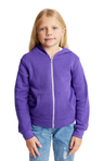 Royal Apparel 3222 Youth Fashion Fleece Zip Hoodie - Purple