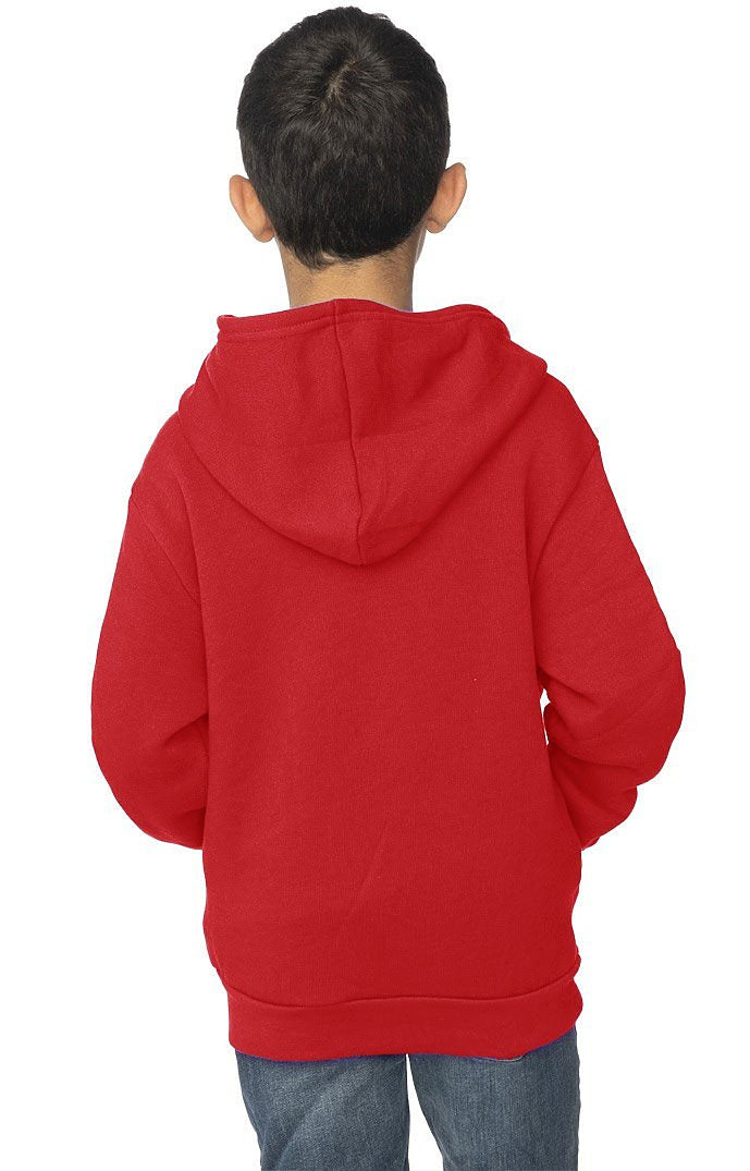 Royal Apparel 3222 Youth Fashion Fleece Zip Hoodie - Red