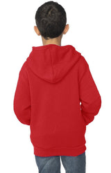 Royal Apparel 3222 Youth Fashion Fleece Zip Hoodie - Red