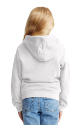 Royal Apparel 3222 Youth Fashion Fleece Zip Hoodie - White
