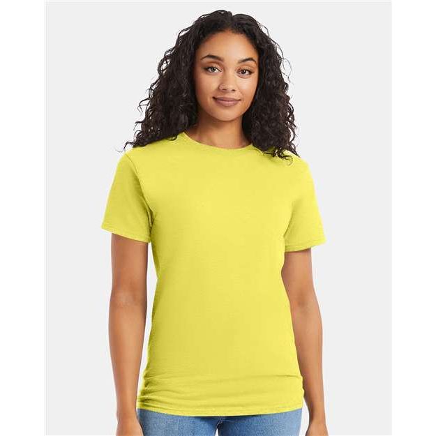 Hanes Essential-T T-Shirt - Yellow - Hanes 5280 Hanes Yellow S