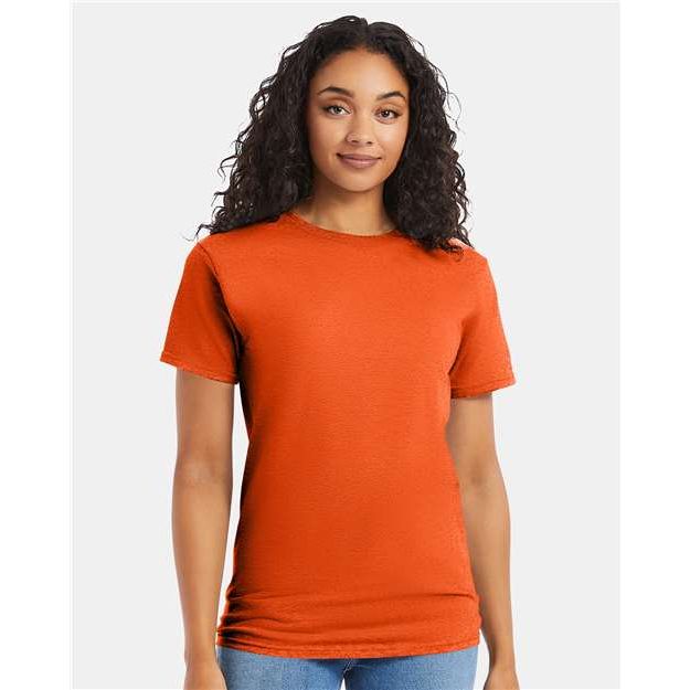 Hanes Essential-T T-Shirt - Orange - Hanes 5280 Hanes Orange S