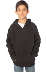 Royal Apparel 3229 Youth Fashion Fleece Pullover Hoodie - Black