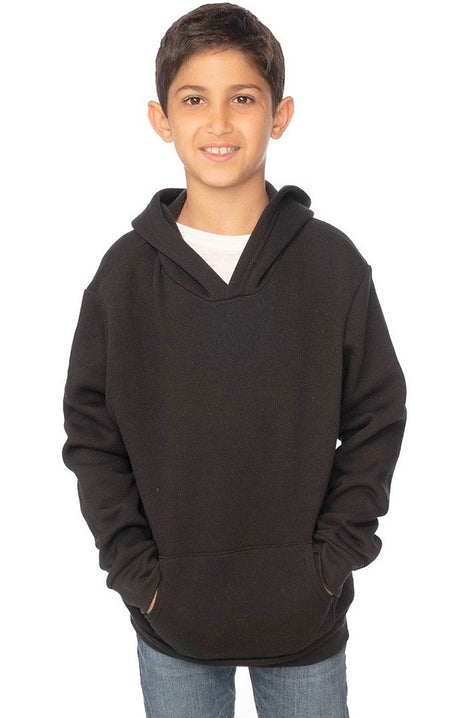 Royal Apparel 3229 Youth Fashion Fleece Pullover Hoodie - Black