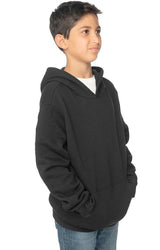 Royal Apparel 3229 Youth Fashion Fleece Pullover Hoodie - Black