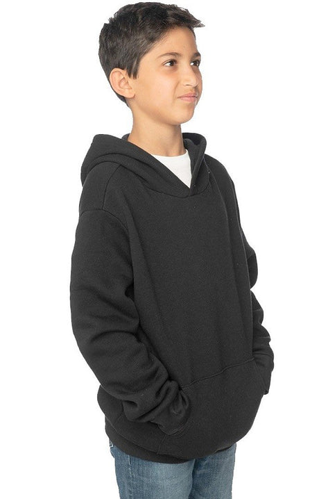 Royal Apparel 3229 Youth Fashion Fleece Pullover Hoodie - Black