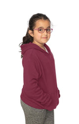 Royal Apparel 3229 Youth Fashion Fleece Pullover Hoodie - Burgundy
