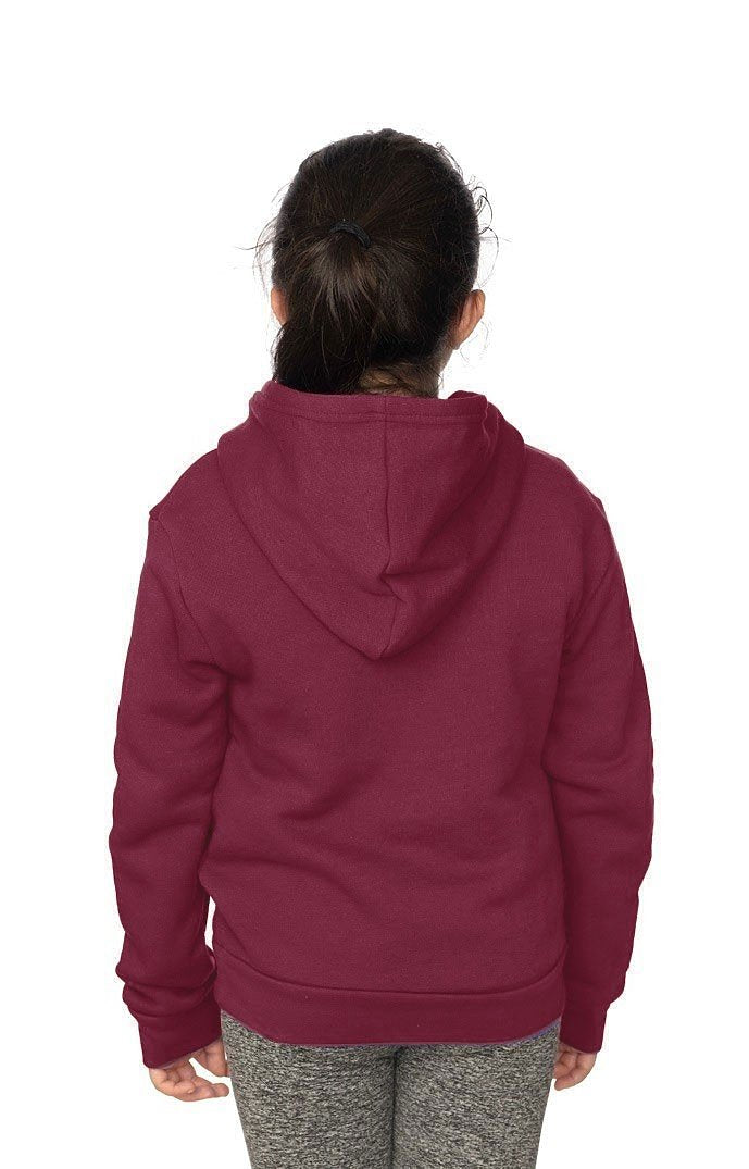 Royal Apparel 3229 Youth Fashion Fleece Pullover Hoodie - Burgundy