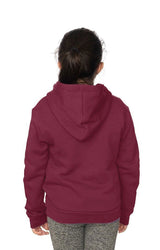Royal Apparel 3229 Youth Fashion Fleece Pullover Hoodie - Burgundy