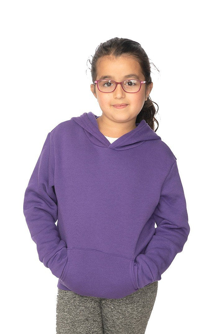Royal Apparel 3229 Youth Fashion Fleece Pullover Hoodie - Purple